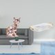 thumbnail image 2 of Estatua de gato, figura decorativa, escultura de animal, arte artesanal, adorno nórdico rectangular, bandeja de tocador, organizador de encimera para, 2 of 8