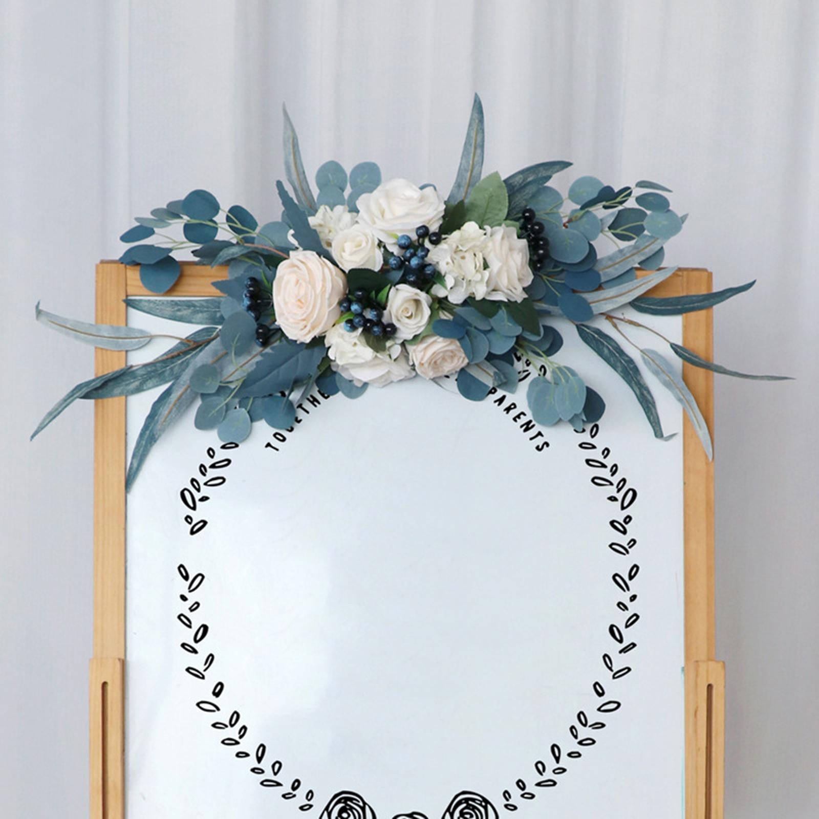 Farmhouse Artificial Flowers Arch Decor S,ilk Flower Flower Arrangement Floral Swags for Bedroom DIY Wedding Backdrop Living Room Wall Decor