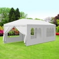 thumbnail image 5 of 10' x 20' Outdoor Party Tent, Heavy Duty Canopy Event Wedding Tent for Parties Backyard Patio, White, 5 of 5