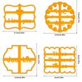 thumbnail image 4 of Cookie Mold Cooking Plastic Biscuit Form Form Mold Good Wishes Mould Kitchen Baking Maker with Good Wishes, 4pcs, 4 of 8