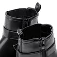 thumbnail image 4 of HARVEST LAND Women Chelsea Boots Fashion Low Heel Buckle Ankle Boots for Female Fall Winter, 4 of 10