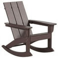 thumbnail image 1 of Parkdale Outdoor HDPE Plastic Adirondack Rocking Chair in Dark Brown, 1 of 8