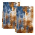 thumbnail image 2 of Blue Brown Kitchen Towels Set of 2, Vintage Minimalist Abstract Aesthetic Boho Art Absorbent Dish Towels for Kitchen, Microfiber Hand Towel, Quick Drying Tea Towel for Cleaning Decorative Dishcloths, 2 of 7