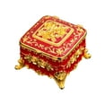 thumbnail image 5 of fenteer Vintage Jewelry Box Creative Small Trinket Box for Jewelry Necklace Earrings red, 5 of 8