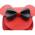 thumbnail image 4 of YOUI-GIFTS Little Girls Cute Bowknot Crossbody Purse Cartoon Mouse Ear Shoulder Handbag with Pompoms, 4 of 7