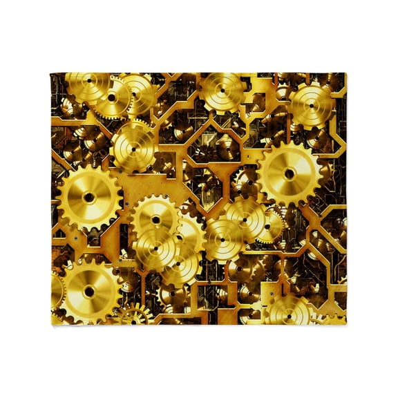 CafePress - Steamclockwork Brass Throw Blanket - Soft Fleece Throw Blanket, 50"x60" for All Ages