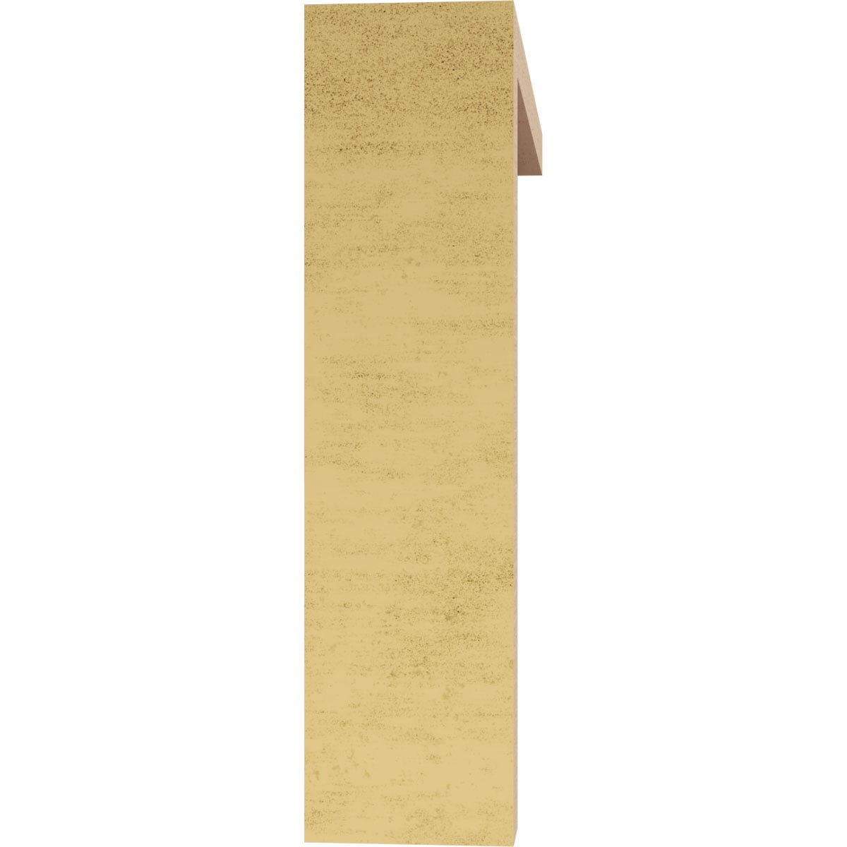 3"W x 12"D x 12"H Thin Highland Rough Cedar Woodgrain TimberThane Corbel, Primed Tan