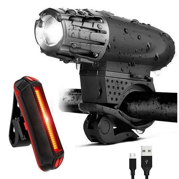 Bike Light Set - Front and Rear, Waterproof Safety Flashlight for Cycling, Camping, Hiking