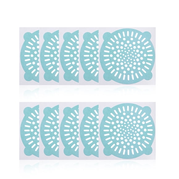 Injueey 10 Uds. Colector de pelo de un solo , pegatina de drenaje de suelo portátil, tapón, colador, baño, bañera, accesorios de ducha, Type1 NO1