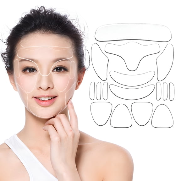 QARUN 1 Set Anti-Wrinkle Patch for Face Forehead Reusable Silicone Patches Overnight Facial Patches to Smooth Frown Lines Crow'S Feet Hypoallergenic Skin Care Patches Silicone Patches for Wrinkles