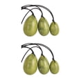 thumbnail image 1 of Seitruly 3 piezas de piedra para ejercicios de reparación de músculos del suelo pélvico huevos de cuarzo rosa naturales para mujeres como se muestra 2Conjunto, 1 of 6