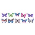 thumbnail image 2 of 10 pegatinas de mariposa 3D con diseño artístico para pared, decoración infantil para el hogar 4, 2 of 6