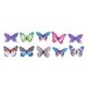 thumbnail image 2 of Pegatinas de pared de mariposas, decoración de arte plástico, decoraciones para habitaciones 3D 4, 2 of 6