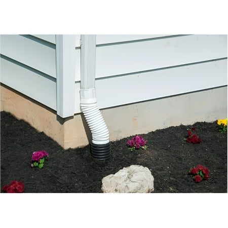 Amerimax 2 in. x 3 in. White Downspout Adapter