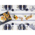 thumbnail image 4 of Solino Home Linen Cloth Napkins Set of 4-100% Pure Linen Navy and White Striped Dinner Napkins 20 x 20 Inch for Summer - French Stripe, Handcrafted and Machine Washable, 4 of 7