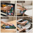 thumbnail image 5 of 6 Pcs Funny Kitchen Towels,Pioneer Flower Floral Print Pattern Microfiber Dish Towels,Kitchen Tea Towels,Kitchen Towel Set (18" X 26"), 5 of 7
