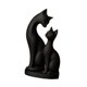 thumbnail image 2 of Conjunto de 2 Estatuas de Pareja de Gatos, Figuras de Gatos, Escultura Artística Novedosa de Animales para Alféizar de Ventana, Mesa, Bar, Regalo Crea, 2 of 9