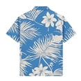 thumbnail image 4 of SERTG Boys Hawaiian Print Short Sleeve Shirt Turndown Collar Button Down Casual Top For Boys 3-15 Years Old Summer Fashion Shirt, 4 of 8