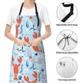 thumbnail image 6 of Lsque Lobsters Waterproof Apron Chef Aprons for Men Heavy Duty Chemical Work Apron Extra Long Grilling Aprons with Adjustable Bib Apron, 6 of 9