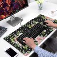 thumbnail image 2 of Long Mouse Pads for Desk,Pioneer Flower Floral Print Pattern Desk Mats on Top Of Desks, Desk Mouse Pad Extra Large with 3mm Non-Slip Base and Stitched Edge for Gaming,Office,Work,Home 31.5"x15.7", 2 of 6