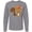 AC-Heather Grey, variant on Inktastic Spring Animals, Cute Squirrel, Colorful Flowers Long Sleeve T-Shirt