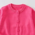 thumbnail image 6 of Karoyedx Toddler Baby Girl Boy Long Sleeve Knit Sweater Letter Embroidery Round Neck Pullover Fall Winter Tops Hot Pink Size,12-18 Months, 6 of 6