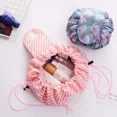 thumbnail image 3 of Women Drawstring Cosmetic Bag Travel Storage Makeup Bag Organizer Foldable Make Up Pouch Portable Waterproof Toiletry Case red, 3 of 6