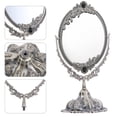 thumbnail image 4 of Shisuyan Antique Decorative Tabletop Mirror Metal Swivel Makeup Mirror with Stand, 4 of 8