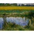 thumbnail image 3 of Władysław Podkowiński 18x15 Black Modern Framed Museum Art Print Titled - Field of Lupine (1891), 3 of 5
