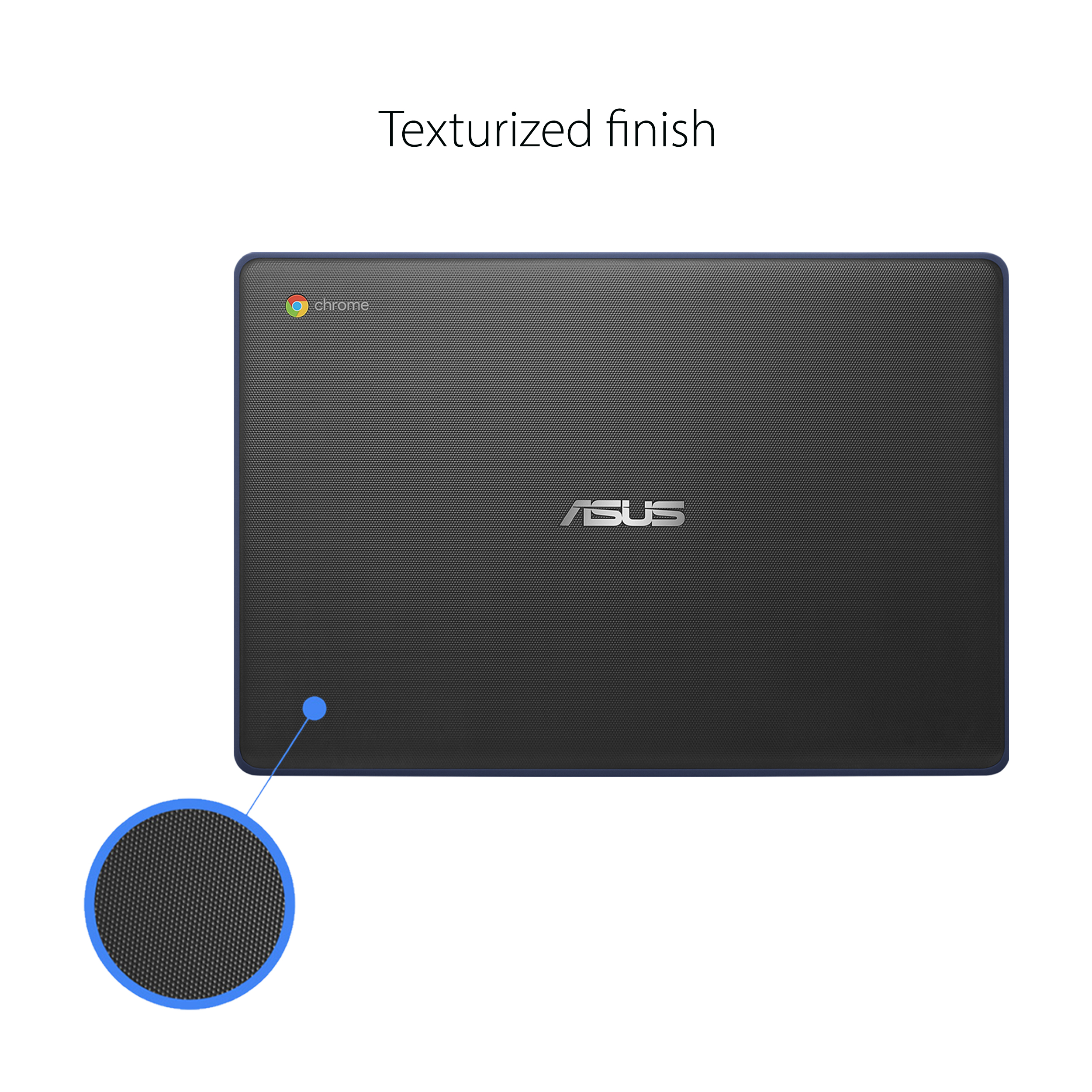ASUS C403 Rugged Chromebook, 14" Intel Celeron N3350, 4GB RAM, 32GB eMMC, Chrome OS, Dark Blue, C403NA-YH02-BL - image 3 of 6