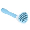 thumbnail image 1 of Pet Comb, Prevent Skin Diseases Remove Dirt Self Cleaning Slicker Brush With Non-Slip Grooves For Cats For Home For Dogs For Pet Shop Blue, 1 of 8