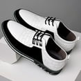 thumbnail image 7 of IUJSOY Men's Dress Shoes Comfort Business Casual Oxford Shoes Sneakers Derby Shoe White 9, 7 of 7