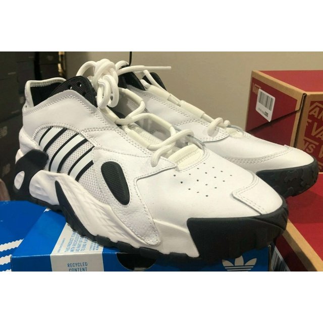 Ad-id-as Originals Streetball White Black Basketball Shoes FY7100 Mens Sz 9