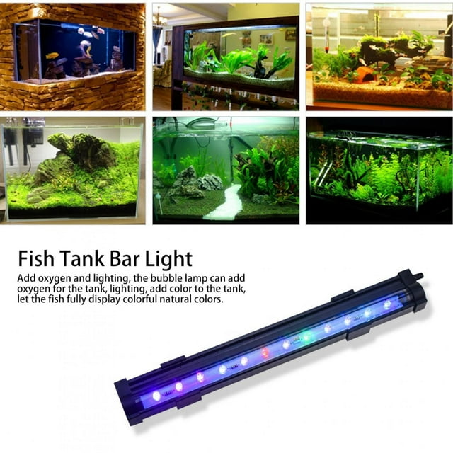 Fosa Air Bubble Water Plants Light, Soft Light Fish Tank Light, For Fish Tank Aquarium Pets Animals