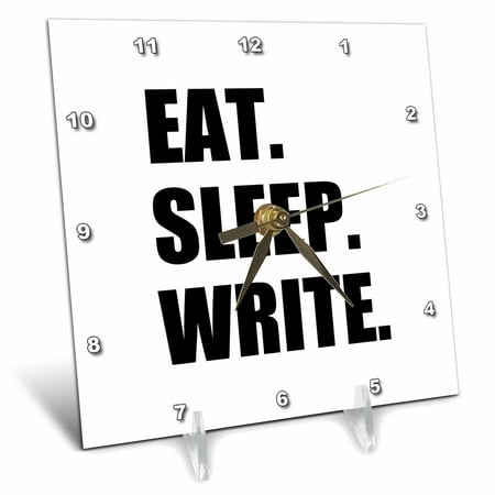 3drose Eat Sleep Write Black Text Writing Fan Writer Gifts