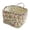 B, variant on Yucurem Boho Fabric Floral Laundry Storage Baskets, 12.99" x10.24" x10.63" Collapsible Large Capacity Spring Vintage Storage Bag Organizer with Handle & Front Pocket