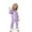 Z01_Purple, variant on Kids Pajamas Children‘s Fashion Cute Print Casual Comfort Long Sleeve Shirt and Trousers Two Piece Set Z03_Purple,10-11 Years