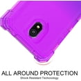 thumbnail image 3 of Compatible for Nokia C100 Case with Temper Glass Screen Protector Full-Body Snap-On Rugged Protection Phone Cover Glitter Blue/Purple, 3 of 6