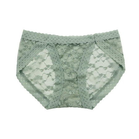 

Womens Underwear Cotton Cotton Underwear for Women Mid Rise Full Briefs Stretchy Hipster Panties(One Size Green)