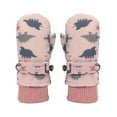 thumbnail image 4 of Bmisegm Kids Ski Snow Gloves Thermal Mittens Quick Drying Lined Boys Girls Winter Gloves Sports Mittens Pink_001 L, 4 of 6