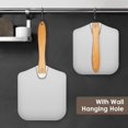 thumbnail image 3 of 12 Inch x 14 Inch Aluminum Metal Pizza Peel, Pizza Paddle for Baking Homemade Pizza and Bread with, 3 of 7