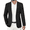 Black, variant on Men's Cotton Linen Suit Jackets Business Casual Blazer Stylish Regular Fit Sport Coat