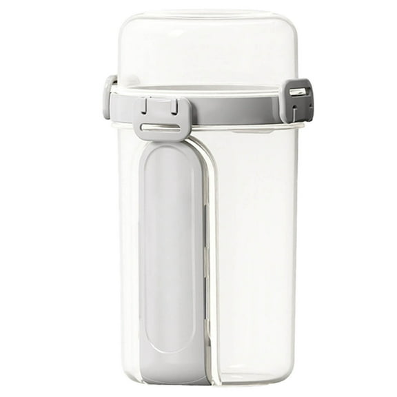 Yogurt Cups With Lids And Spoons Overnight Oats Containers 28 Oz Reusable Cereal And Yogurt Cups With Topping Compartment For Breakfast