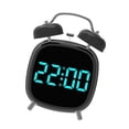 thumbnail image 1 of Reloj despertador digital electrónico LED con alarma y números grandes, de escritorio y pantalla grande. Azul, 1 of 9