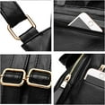 thumbnail image 5 of Backpack Mini Backpack PU Leather Ladies Rucksack Shoulder Bag Purses Backpack (Black), 5 of 6