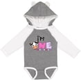 thumbnail image 3 of Inktastic I'm 1 Cute Cow and Polka Dots Boys or Girls Long Sleeve Baby Bodysuit, 3 of 5