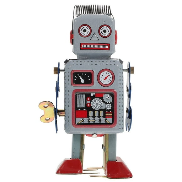 CHOK Wind Up Toy Colored Iron Robot Playthings Funny Clockwork Toy for Children