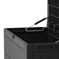 thumbnail image 2 of 220 Gallon Outdoor Storage Box, Lockable Deck Boxes Waterproof, Storage Cabints with lids for Patio Furniture, Outdoor Cushions and Garden Tools (220 Gallon, Black), 2 of 7