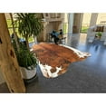 thumbnail image 5 of TWINNIS Cowhide Rug Faux Leather Rug Animal Print Rug, Carpet for Bedroom, Home Office, Living Room, Home Decor Mat,5.2ft×6.2ft,LE1-20, 5 of 7