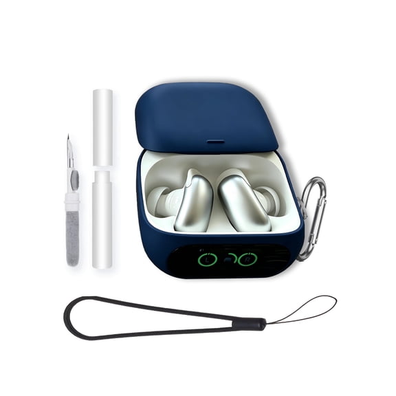 Soft Silicone Case for Soundcore Liberty 5 Pro, Shockproof & Anti-Scratch Protective Cover, Anti-Lost & Dustproof-Blue